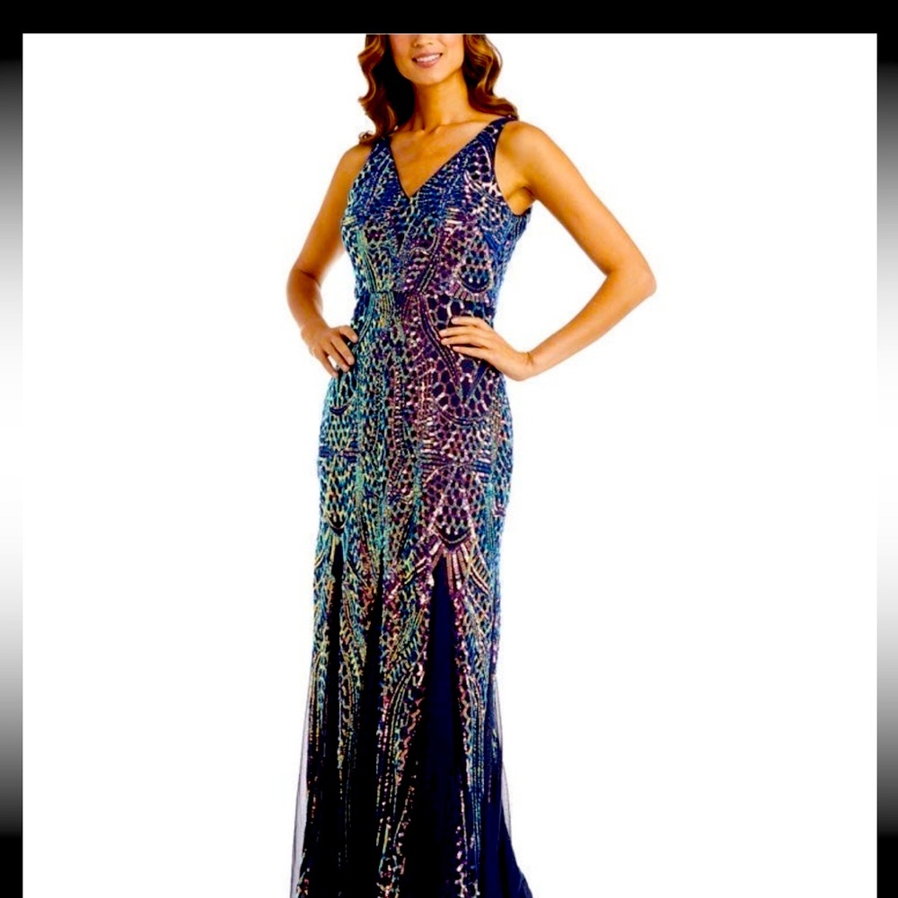 Sequin Gown by Night Way collections - Macys - size 4